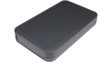 LC115-F2-D Silicone Cover Enclosure 115x69x19.5mm Dark Grey ABS IP40