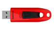 SDCZ48-064G-U46R USB Stick, Ultra USB 3.0, 64GB, USB 3.0, Red
