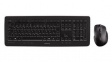 JD-0520EU-2 Wireless Keyboard and Ergonomic 5 Button Mouse, 1750dpi, LPK, EU US English with