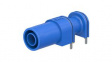 66.9040-23 Safety socket diam. 4 mm, diam. 4mm, Blue, 24A, 1kV, Gold-Plated