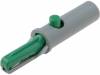 AK10GN, Crocodile clip; 6A; 60VDC; green; Grip capac: max.7.5mm, Hirschmann