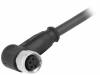 21348300489075, Разъем: M8; "мама"; PIN:4; угловой 90°; с проводом; вилка; TPU; 7,5м, Harting