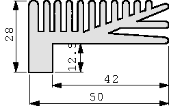 SK 138/84/SA, Heat sink 84 mm 3.9 K/W black anodised, Fischer Elektronik