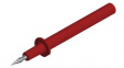 PRUEF 3 RT Test Probe \x1a4mm Red Nickel-Plated Brass