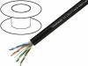 LAN-UT11, Кабель; U/UTP; 5e; для наружного монтажа; однопров; Cu; 4x2x24AWG, TECHNOKABEL