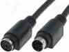 CAB-PS2WG/3-BK, Кабель; PS/2 гнездо, PS/2 вилка; 3м; черный; соединение 1:1, BQ CABLE (TME brand)