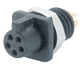 09 9792 30 05, Appliance socket series 719 5-pin Poles 5 3 A 60 VAC/VDC, Binder