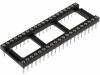 3-1571552-2, Панелька: DIP; PIN:40; 15,24мм; позолота; полиэфир; Oвыв:0,51мм; 3А, TE Connectivity