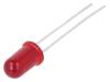 HLMP-3301-D0002, LED; 5мм; красный; 2,4мкд; 60°; Поверхность: выпуклая; Кол-во выв: 2, Broadcom (Avago)