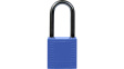 814124 [6 шт] Compact Lockout Padlock;Blue;Nylon