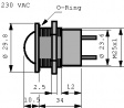 WSF30 F3 R230 СИД-индикаторы зеленый 230 VAC