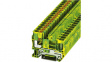 3061774 PT 6/1P-PE terminal block, 0.14...2.5 mm2 250 vac/vdc green-yellow