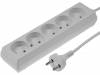PS-560-5.0, Сетевой удлинитель; Гнезда:5; ПВХ; белый; 2x1мм2; 5м; 10А, JONEX