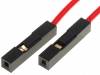CAB/AR Соединительный кабель; 250мм; Цвет: красный; PIN:1; Кол-во шт:10