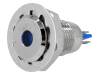 GQ12F-D/B/12, Индикат.лампа: LED; плоский; 12ВDC; Отв: O12мм; IP67; под пайку, Onpow