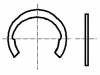M8/BN831 Стопорное кольцо; пружинная сталь; Диам.вала:8мм; BN:831
