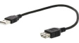 CCGP60010BK02 USB 2.0 Cable USB A Plug - USB A Socket 200mm Black