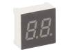 KW2-301AVA, Дисплей: LED; 7-сегментный; 7,62мм; красный; 25?50мкд; анод; 0,3