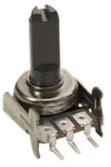P120KGP-F15BR10K, Rotary Potentiometer, 10 kOhm, PCB Pins, BI Technologies