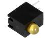 H30C-1AD LED; в корпусе; Кол-во диод:1; 3мм; THT; янтарный; 10-25мкд; 80°