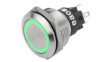 82-6651.1134 Vandal Resistant Pushbutton Switch, Green, 600 mA, 36 V, 1CO, IP65/IP67/IK10