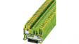 3210059 PT 2,5/1P-PE terminal block, 0.14...2.5 mm2 250 vac/vdc green-yellow