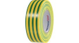 HTAPE-FLEX15-25x25-PVC-GNYE PVC Electrical Insulation Tape 15 mm x 10 m Green / Yellow