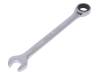 YT-0195, Ключ; комбинированный,с трещоткой; 14мм; хром-ванадиевая сталь, YATO