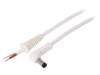 DC.CAB.2311.0150, Кабель; провода, вилка DC 5,5/2,1; угловой; 1мм2; белый; 1,5м, BQ CABLE (TME brand)