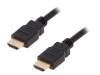 38516, Кабель; HDMI 2.0; вилка HDMI, с обеих сторон; 1,5м; черный, Goobay