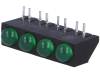L-73CB/4GDA, LED; в корпусе, горизонтальн; Кол-во диод:4; 4,8мм; THT; зеленый, Kingbright