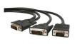 DVIVGAYMM6 Video Cable, DVI-I 24 + 5-Pin Plug - DVI-D 24 + 1-Pin Male/VGA Plug, 2560 x 1600