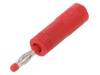 24.0116-22, Адаптер; "банан" 4мм; 25А; 30ВAC; 60ВDC; красный; изолированный, Staubli (former Multi-Contact )