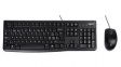 920-002552 Keyboard and Mouse, MK120, UK English, QWERTY, Cable