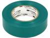 TEMFLEX 1300 19X20 ZIELONA, Лента: электроизоляционная; W:19мм; L:20м; D:0,13мм; 125%; 38кВ/мм, 3M