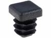 FIX-ST-12.7X12.7BK Заглушка; для профилей; H:15,5мм; Мат-л: ПВД; L:12,7мм