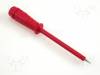 PRUEF2RT, Измерительный щуп; красный; Диам.конца:2мм; Размер гнезда:4мм, Hirschmann