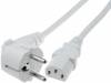 SN311-3/10/1.5WH, Кабель; угловая вилка CEE 7/7 (E/F),IEC C13 "мама"; 1,5м; белый, LIAN DUNG