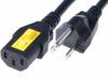 6051.2151, Кабель; вилка NEMA 5-15 (B), IEC C13 "мама"; 5м; с блокировкой, Schurter