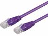 U/UTP5-CCA-010VI Patch cord; U/UTP; 5e; многопров; CCA; ПВХ; фиолетовый; 1м