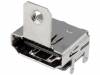 HDMI-S-RA6-SMT-MF-15 Разъем: HDMI; гнездо; с держателем; PIN:19; позолота; SMT