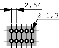 233-510, Wire-to-board terminal block 0.08...0.5 mm2 solid or stranded 2.54 mm, 10 poles, Wago