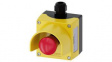 3SU1851-0NB10-4GC2  Emergency Stop Switch Assembly with Collar, 2NC, Red / Yellow, 10 A, 500 V, Spri