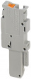 PP-H 1,5/S/1-M Push-In-Plug, клеммная колодка серый 0.14...1.5 mm²