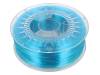 PETG-1.75-BLUE TRANSPARENT Филамент: PET-G; голубой, прозрачный; 1кг; 220-250°C; ±0,05мм