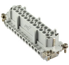 JNEF 24, female insert, 24 poles +PE, ILME