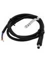 RND 205-01285, DC Connection Cable, 2.1x5.5x9.5mm Plug - Bare Ends, Straight, 300mm, Black, RND Connect