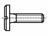 1167618 Винт; M4x10; Головка: цилиндрическая; Шлиц: прямой; сталь; цинк