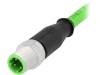 21349200405015, Вилка; M12; PIN:4; "папа"; код D-Ethernet; 1,5м; изоляция: ПВХ, Harting