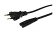 PXTNB2SEU1M IEC Device Cable Euro Type C (CEE 7/16) Plug - IEC 60320 C7 1m Black